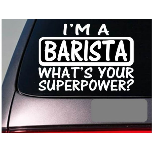 I'm a barista sticker decal *E183* coffee house java cup cappucino espresso I'm a barista sticker decal *E183* coffee house java cup cappucino espresso